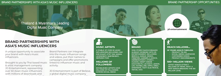 BRAND PARTNERSHIPS WITH ASIA’S MUSIC INFLUENCERS -  THE SPONSORSHIP EXPERTS